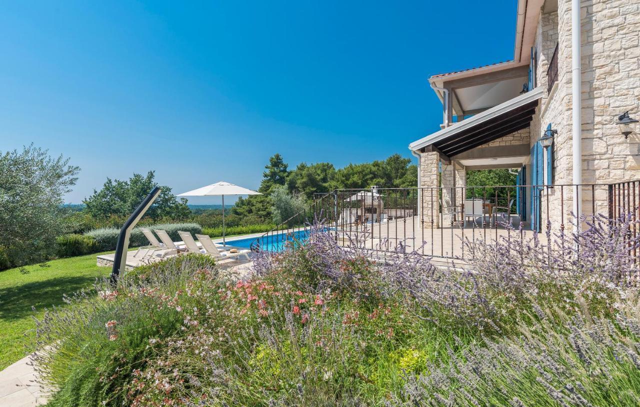 Villa Sterpazzi - Near Porec With Sea View, Private Jacuzzi, Sauna And Pool Вишнян Экстерьер фото