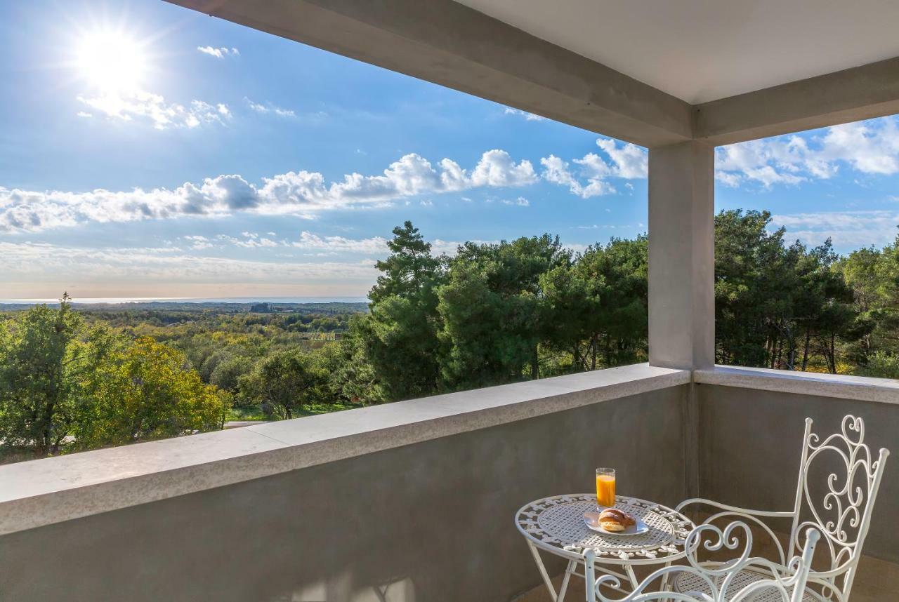 Villa Sterpazzi - Near Porec With Sea View, Private Jacuzzi, Sauna And Pool Вишнян Экстерьер фото